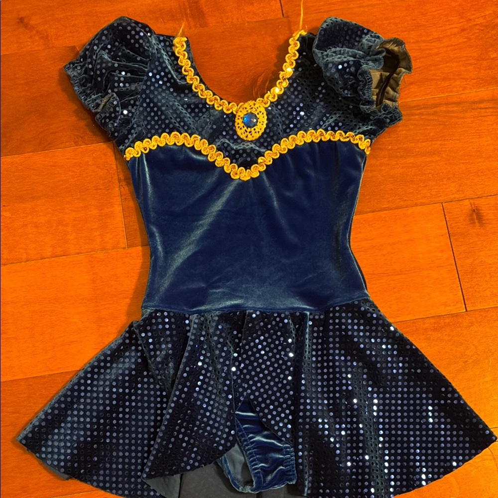 Kids Blue and Gold Costume Dress